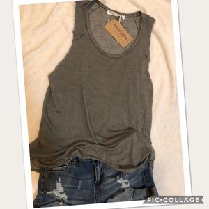 Project Social T distressed tank top